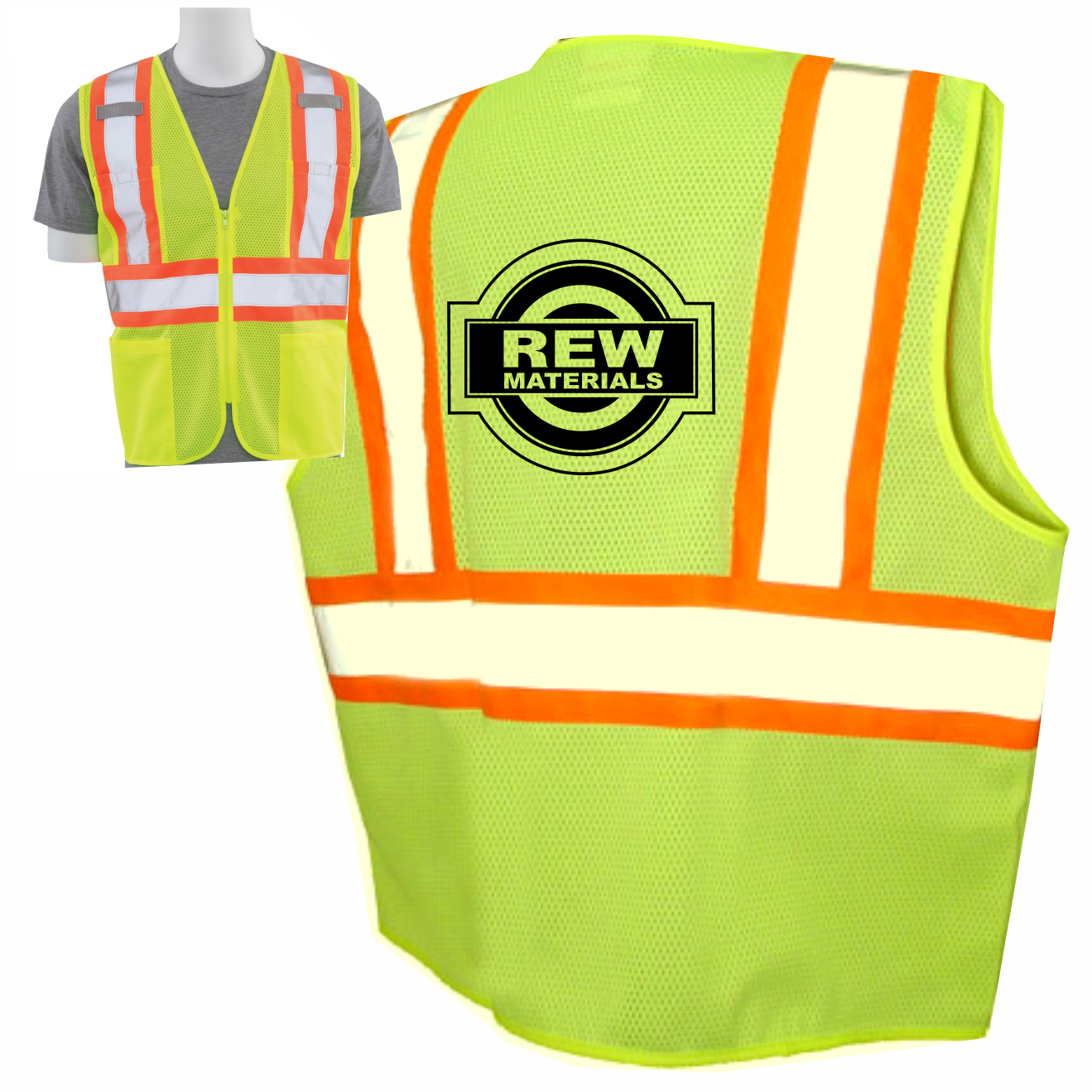 Safety Vest 61814 s383p Rew Gear