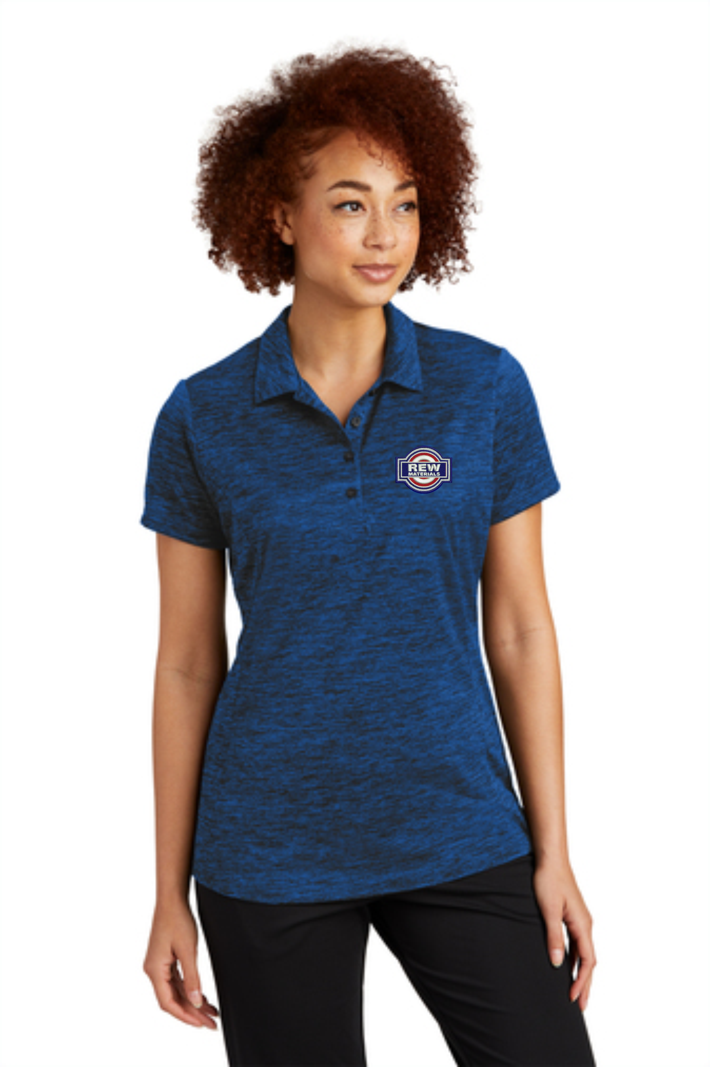 Ladies Electric Heather Polo LST590